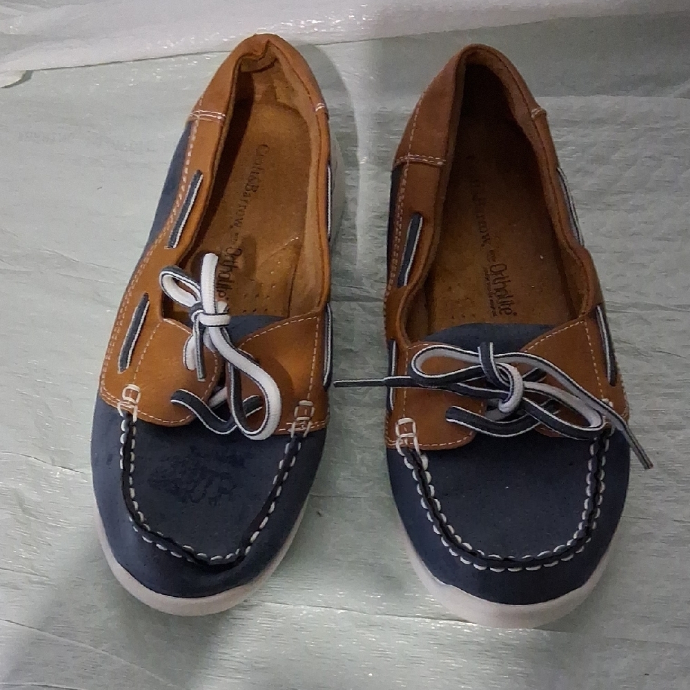 Croft & Barrow Blue and Brown Loafers